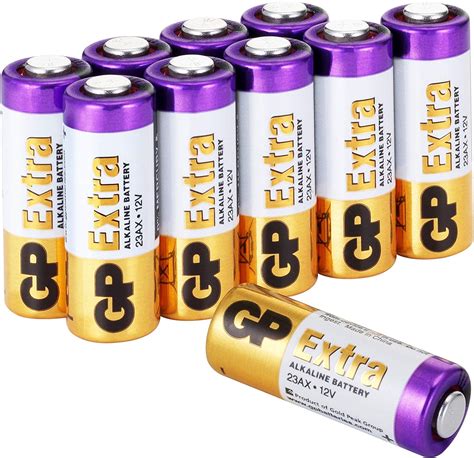 10 Piles 23a Mn21 A23 12v Batterie V23ga Ms21 Gp Extra Alcaline 12 Volt Amazonfr High Tech