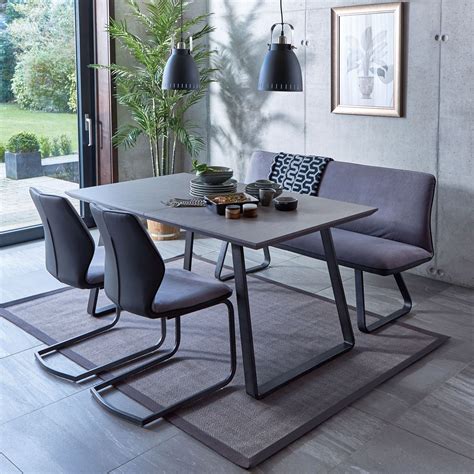 Cosmo Grey Dining Chair | Dining table with bench, Gray dining chairs