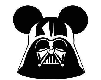 Disney Star Wars Darth Vader Mickey Ears Iron On| Heat Transfer Vinyl