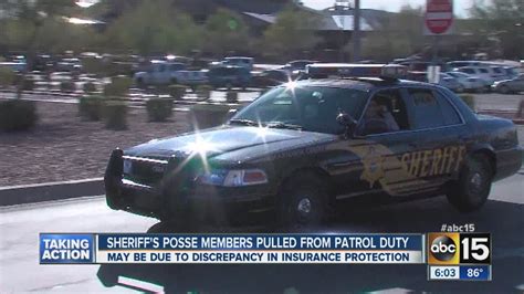 Maricopa County Sheriffs Posse Members Pulled From Patrol Duty Youtube