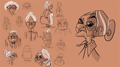 Art And Animation Blog Granny Character Body Designs