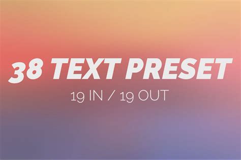 Download the best after effects projects for free our collection include free openers, logo sting, intro and video display template all high quality premium ae files. 38 Text Preset After Effect After Effects Template ...
