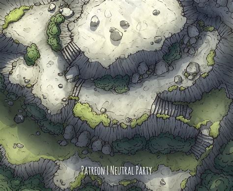 Winding Mountain Path Battlemaps Fantasy Map Isometric Map