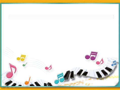 Piano Music Notes With Frames Ppt Backgrounds Piano Music Notes With