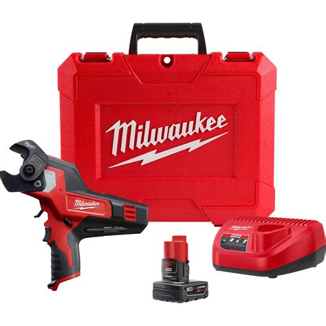 Milwaukee M12 Cordless 600 Mcm Cable Cutter Kit — 1 Battery Model