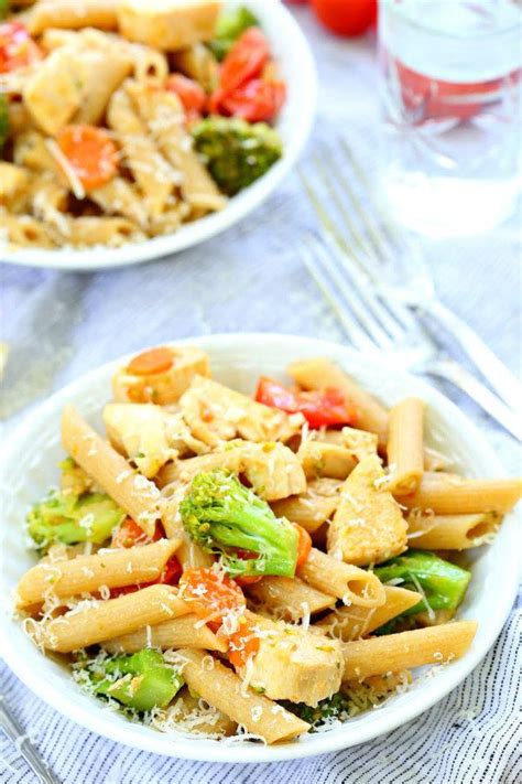 It is a very light sauce and loaded with delicious vegetables. Chicken Pasta Primavera | Recipe | Chicken pasta primavera ...