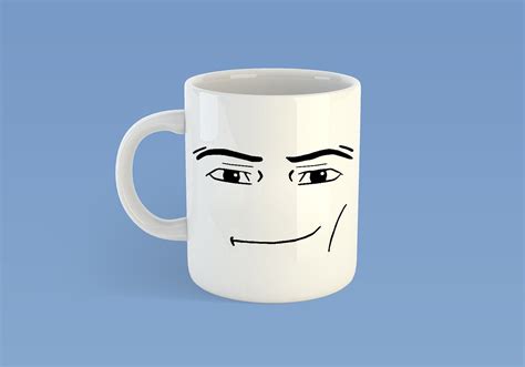 Roblox Man Face Mugs Funny Gamer Ceramic Mugs Birthday T Etsy
