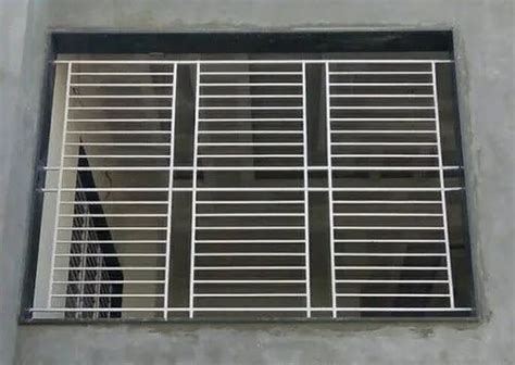 Polished Stainless Steel SS Window Grill For Home Material Grade 202