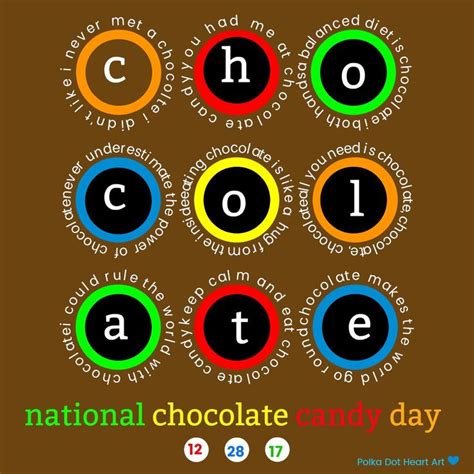National Chocolate Candy Day December 28 2017 Designed By Polka Dot