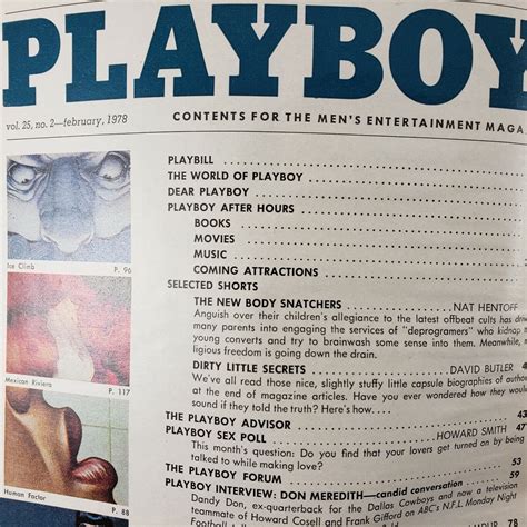 Playboy February Don Meredith Playmates International Janis