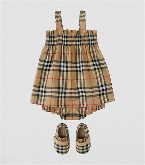 Burberry Kids Brown Vintage Check Dress 1 18 Months Harrods Uk