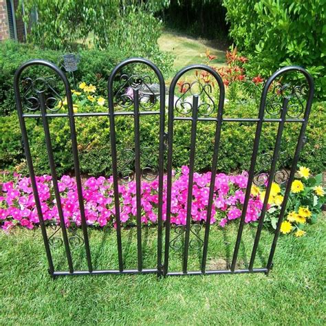 Colourfence is our metal garden fencing solution. Shop Oakland Living Black Garden Fencing (Actual: 1-in x ...