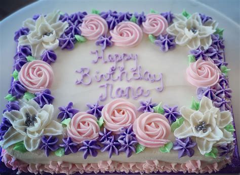 Pin By Cindy Moore On Cakes Flower Cake Design Sheet Cake Designs