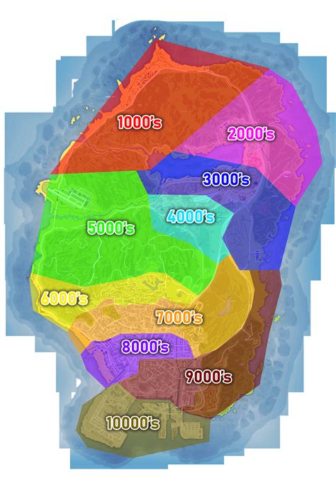Gta V Map With Postal Codes