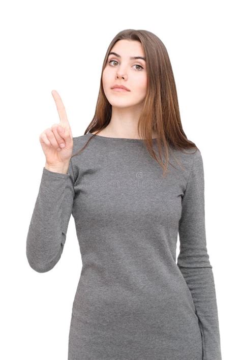 Woman In Grey Dress Stock Image Image Of Femininity 71188345
