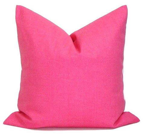 Solid Pink Pillow Cover Pink Throw Pillow Decorative Pillow Cover