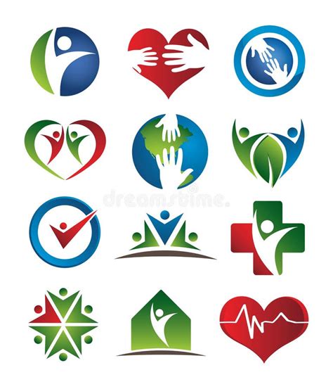 Health Care Logos Stock Vector Image Of Social Company 14884935