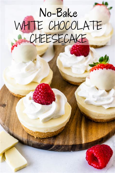 If you are a lover of white chocolate and coconut, this will become your favorite treat. No-bake White Chocolate Cheesecake | Recipe | Cheesecake ...