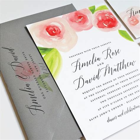Wedding Chicks On Instagram These Watercolor Invites Are Incredible