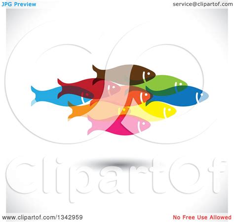 Fotis panagopoulos / eyeem / getty images these free butterfly clipart images reflect the beauty and e. Clipart of a Group of Colorful Schooling Fish over Shading ...