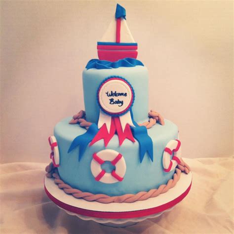 Ships ahoy, it's a boy! Cakes by Becky: Nautical Baby Shower Cake