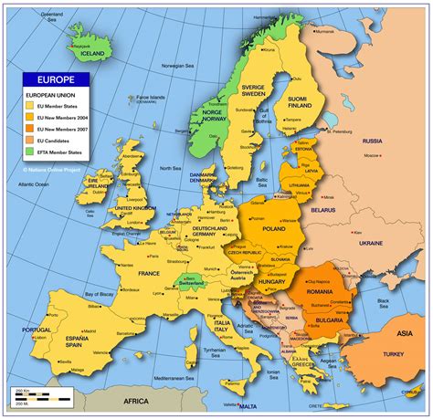map of europe - Map Pictures