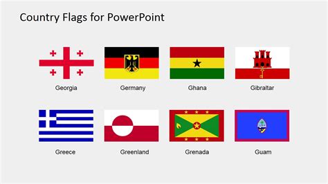 Country Flags Clipart For Powerpoint D To G Slidemodel