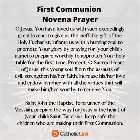Prayer Before And After Communion