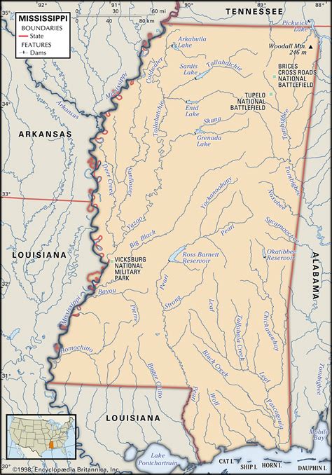 Mississippi Capital Population Map History And Facts Britannica