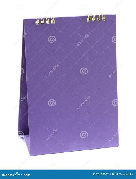 Blank Purple Calendar Stock Image Image Of Desktop Office 25193877