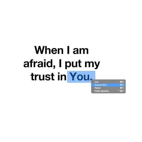 When I Am Afraid I Put My Trust In You Psalms 563 Psalms Trust