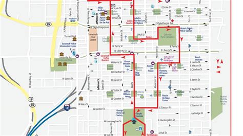 Savannah Ga Historic District Map Maps For You