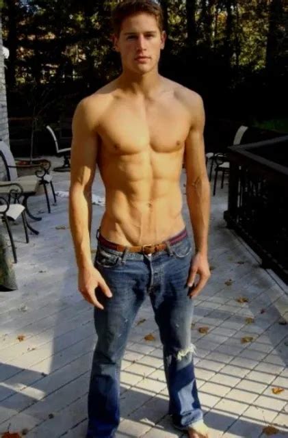 Shirtless Male Muscular Hot Frat Boy Jock Hunk V Line Beefcake Photo