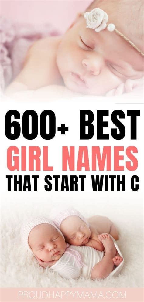 600 Girl Names That Start With C Unique And Pretty
