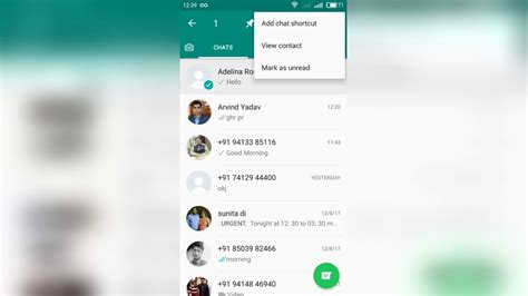 How To Mark As Unread Whatsapp Messages Youtube