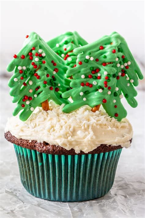 Christmas Tree Cupcakes Recipe Food Fanatic