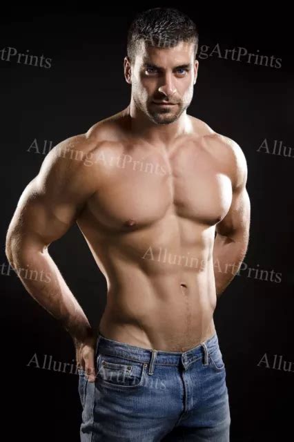 Male Model Print Muscular Handsome Beefcake Shirtless Hunk Hot Man S163 560 Picclick