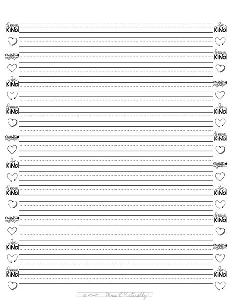 Primary Lined Paper Printable