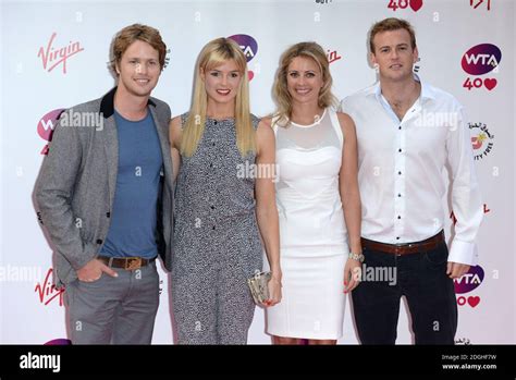 Sam Branson And Wife Isabella Calthorpe And Holly Branson With Husband Fred Andrews Arriving At