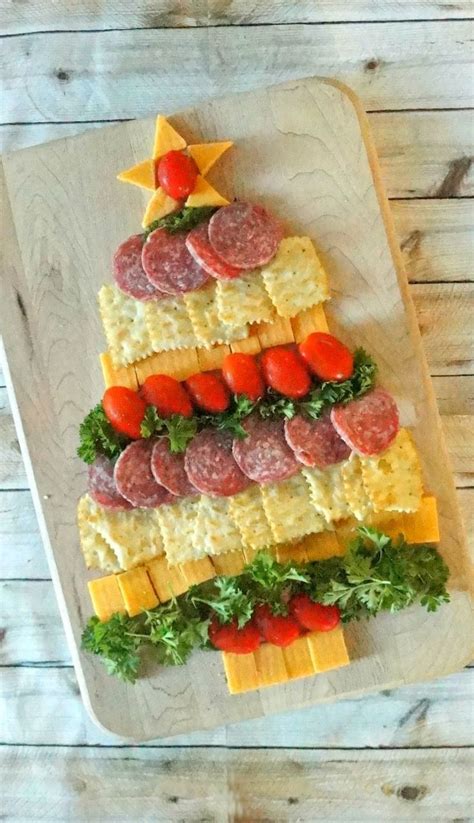 They are healthy, yummy and super easy to make. Cheese, Cracker and Sausage Christmas Tree Holiday ...