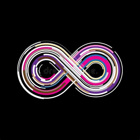 Abstract Vector Colorful Infinity Symbol Stock Vector Illustration Of