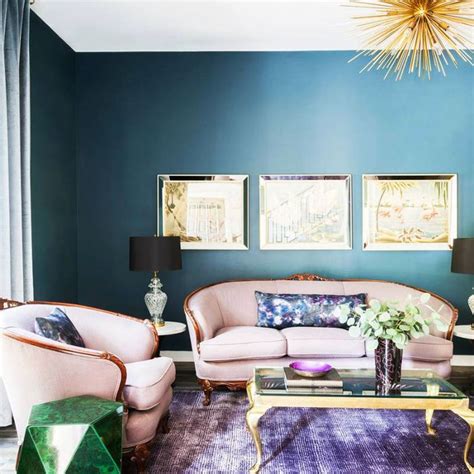 Metallic fixtures add vivid contrast to this silky bedspread. 13 Teal Paint Colors to Brighten Up Any Room
