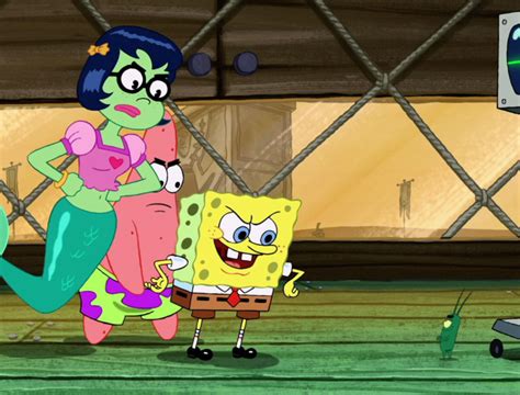 image spongebob patrick and mindy facing plankton png heroes wiki