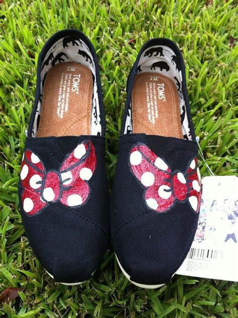 Minnie Bows Toms Shoes Outlet Toms Shoes Women Disney Shoes