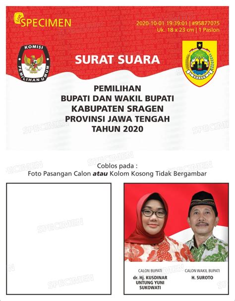 Maybe you would like to learn more about one of these? Contoh Coblosan Surat Suara / Desain 5 Surat Suara Di ...
