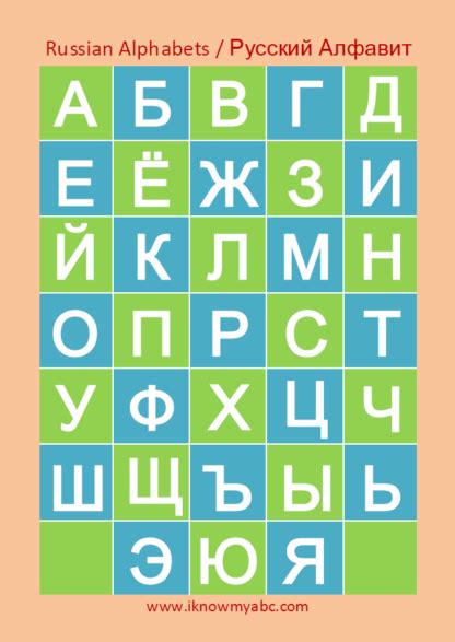 Russian Alphabet Flashcards My First Russian Alphabet Flashcards