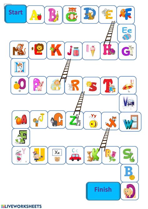The Alphabet Game Worksheet