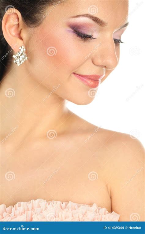 Beautiful And Delicate Beauty Lady Woman With Jewelry In A Gorgeous