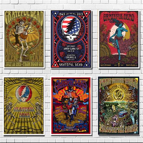 Grateful Dead Poster Clear Image Wall Stickers Home Decoration Good