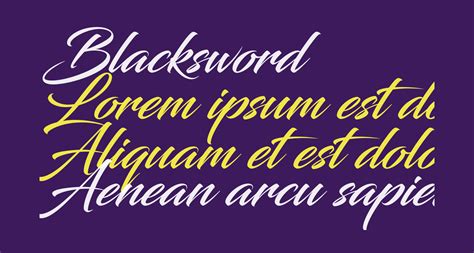 Blacksword Free Font What Font Is